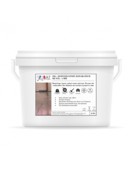 MORTIER EPOXY AUTONIVELLANT POUR SOL BÉTON - SR4