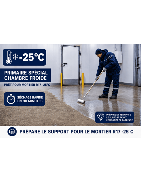 R51 -25°C : PRIMAIRE D’ACCROCHAGE POUR MORTIER SYNTHÉTIQUE SPÉCIAL GRAND FROID JUSQU'A -25°C